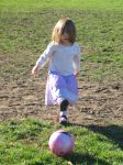 The Pink Soccer Ball (of course)