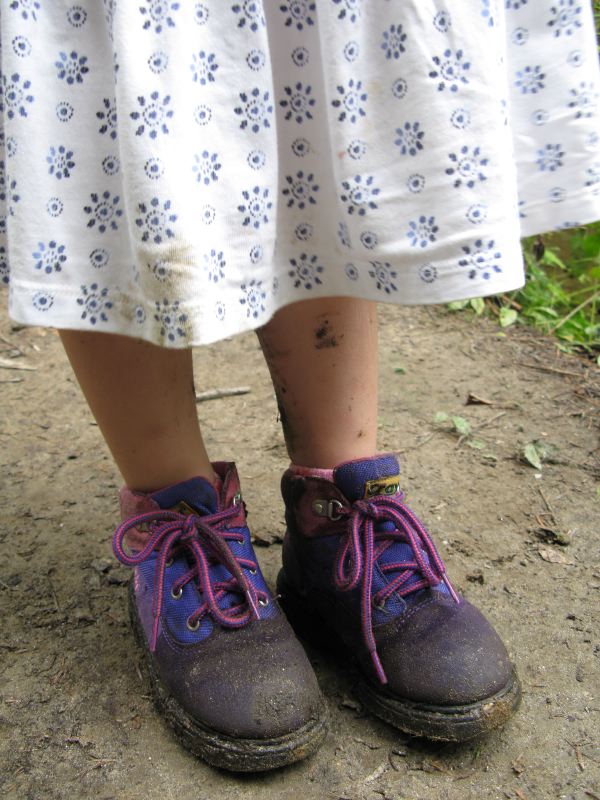 Real Hiker's Muddy Boots!